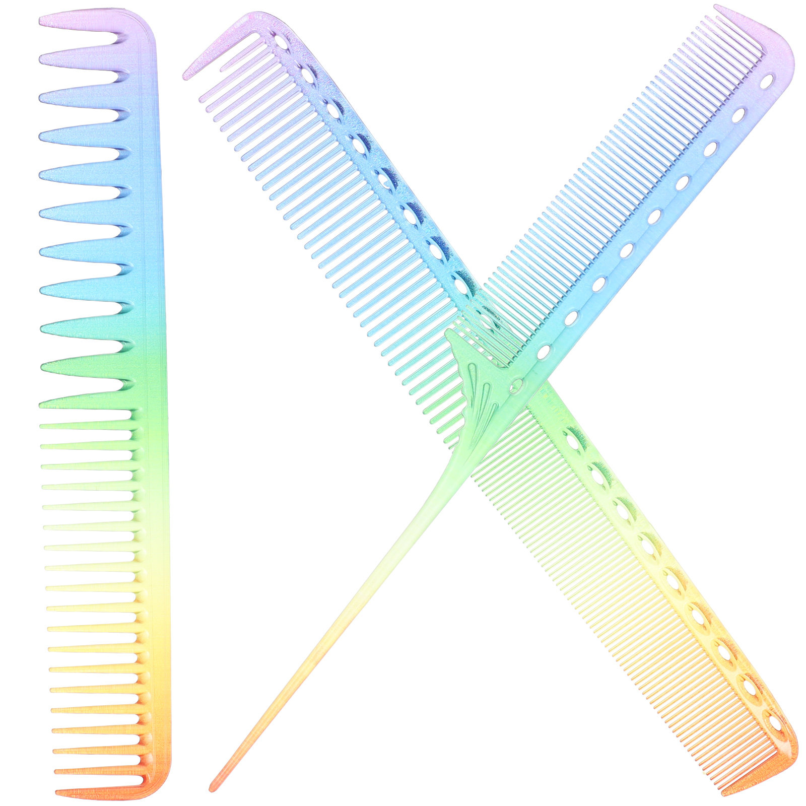 Hair Care Tools - 3Pcs Sisir Tukang Cukur Sisir Penata