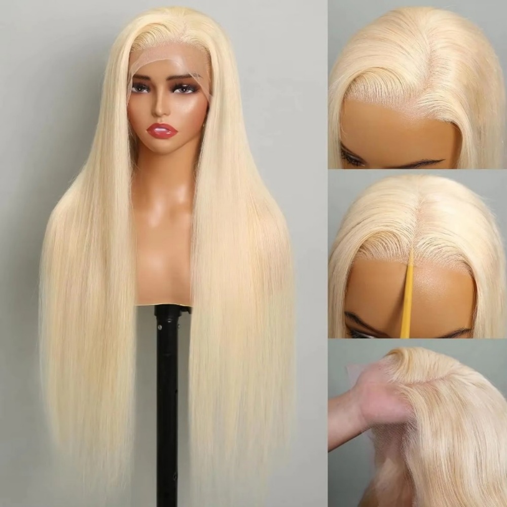 Lace Front Wig - Wig Rambut Manusia Pirang 613 HD