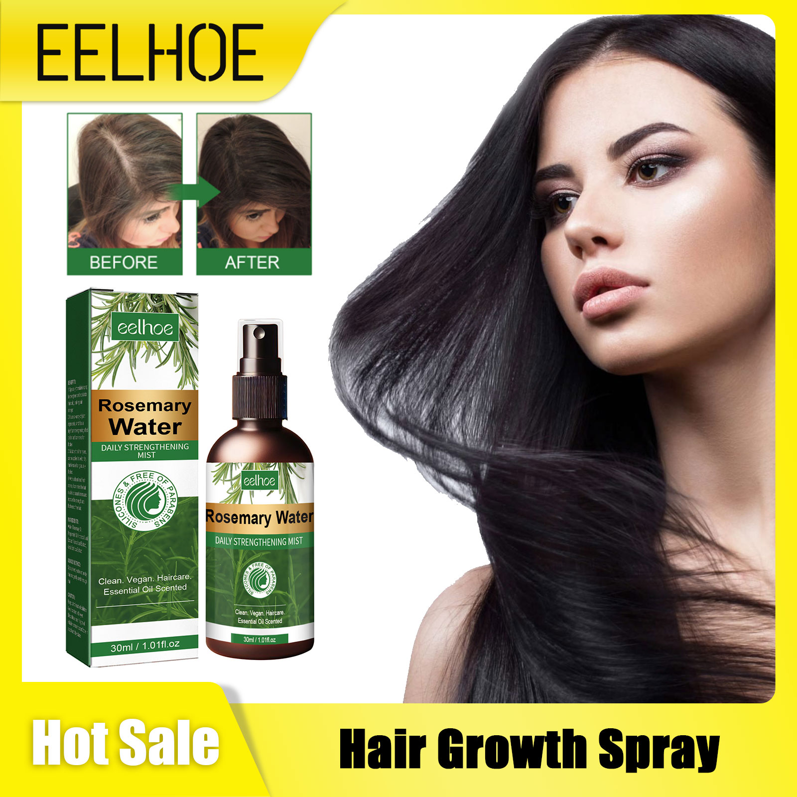 Hair Care For Hair Growth - Rosemary semprotan untuk perawatan kulit kepala,