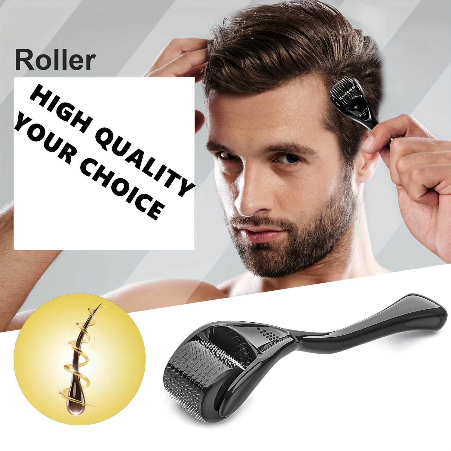Kit Rol Pertumbuhan Jenggot Pr - Hair Care For Hair Growth ulasan dan harga