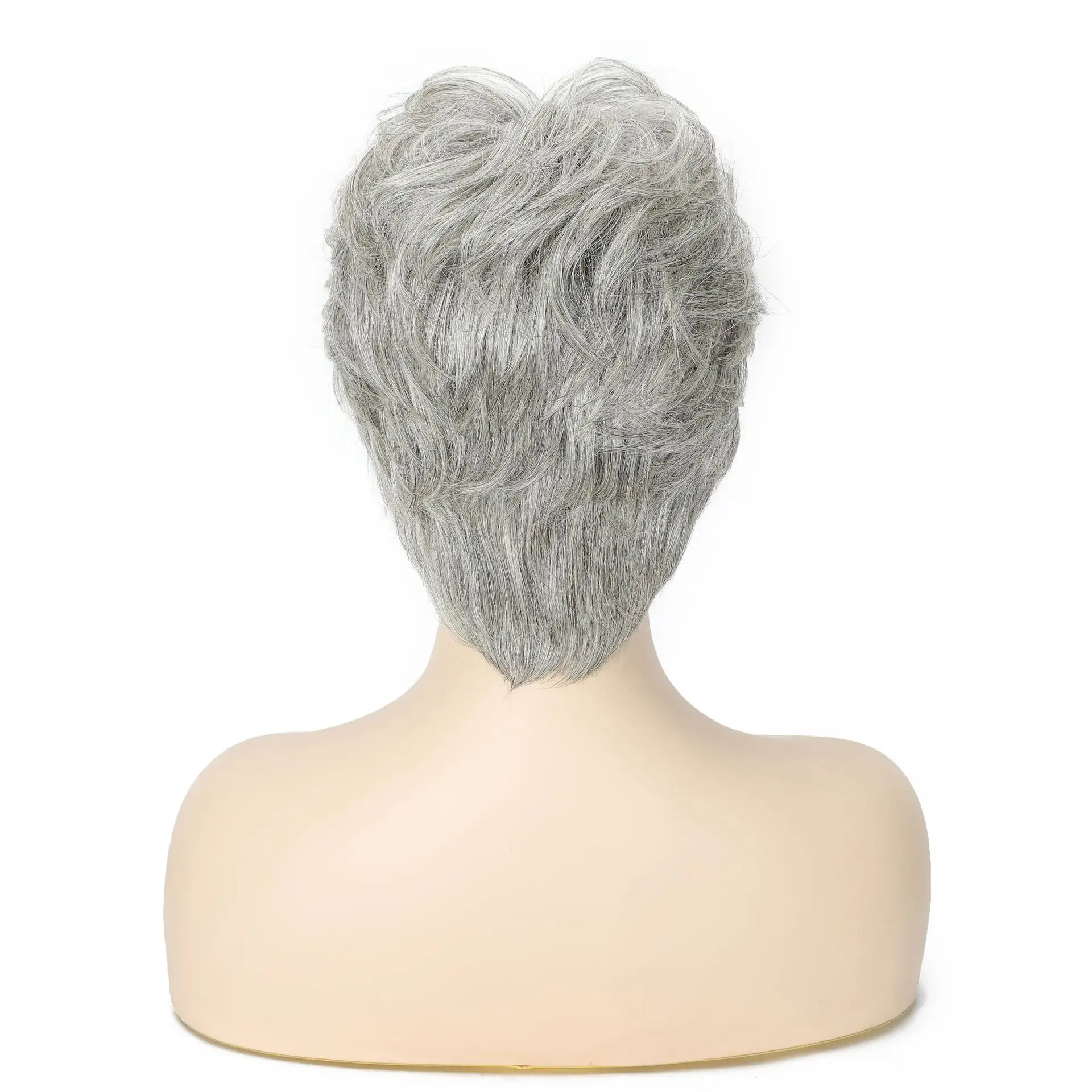 Wig Rambut Manusia Ombre Abu-a - Hair Care Women ulasan dan harga