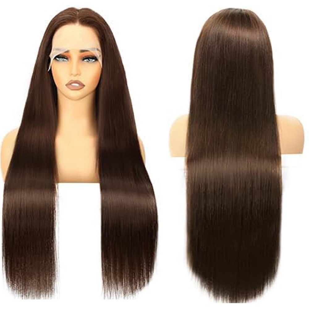 Wig Rambut Asli Cokelat 13x4 H - Lace Front Wig ulasan dan harga