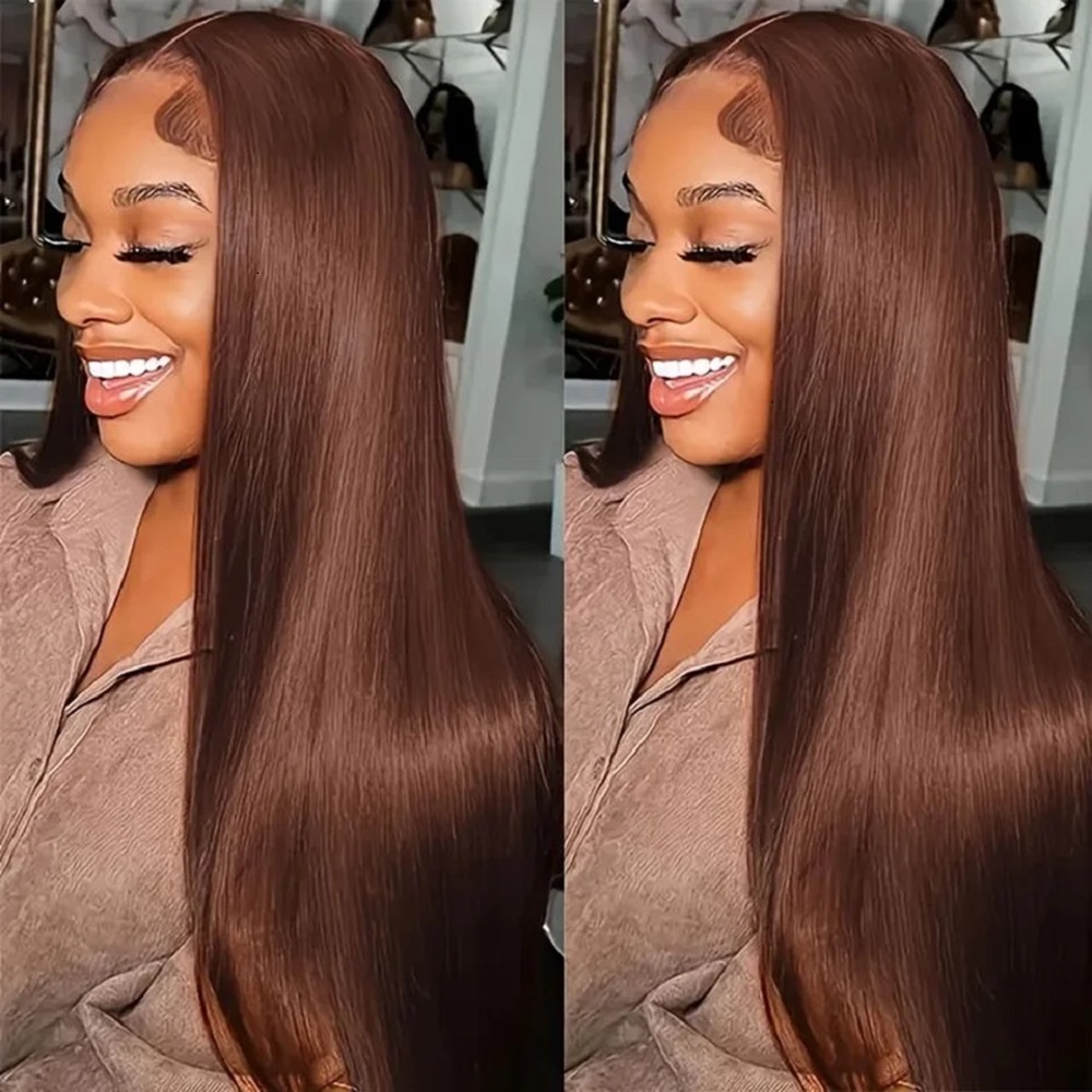 Wig Rambut Asli Cokelat 13x4 H - Lace Front Wig ulasan dan harga