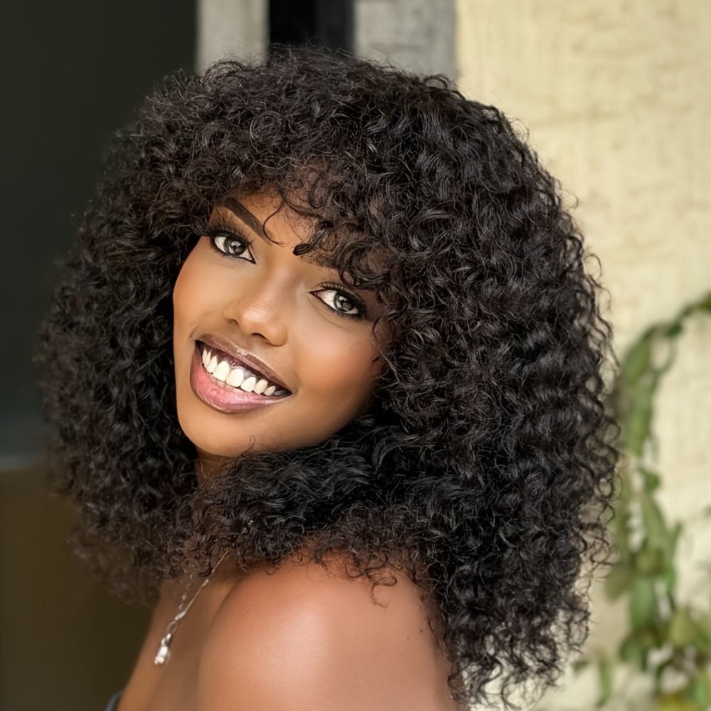 Wig Bob Keriting Rambut Manusi - Hair Care Women ulasan dan harga