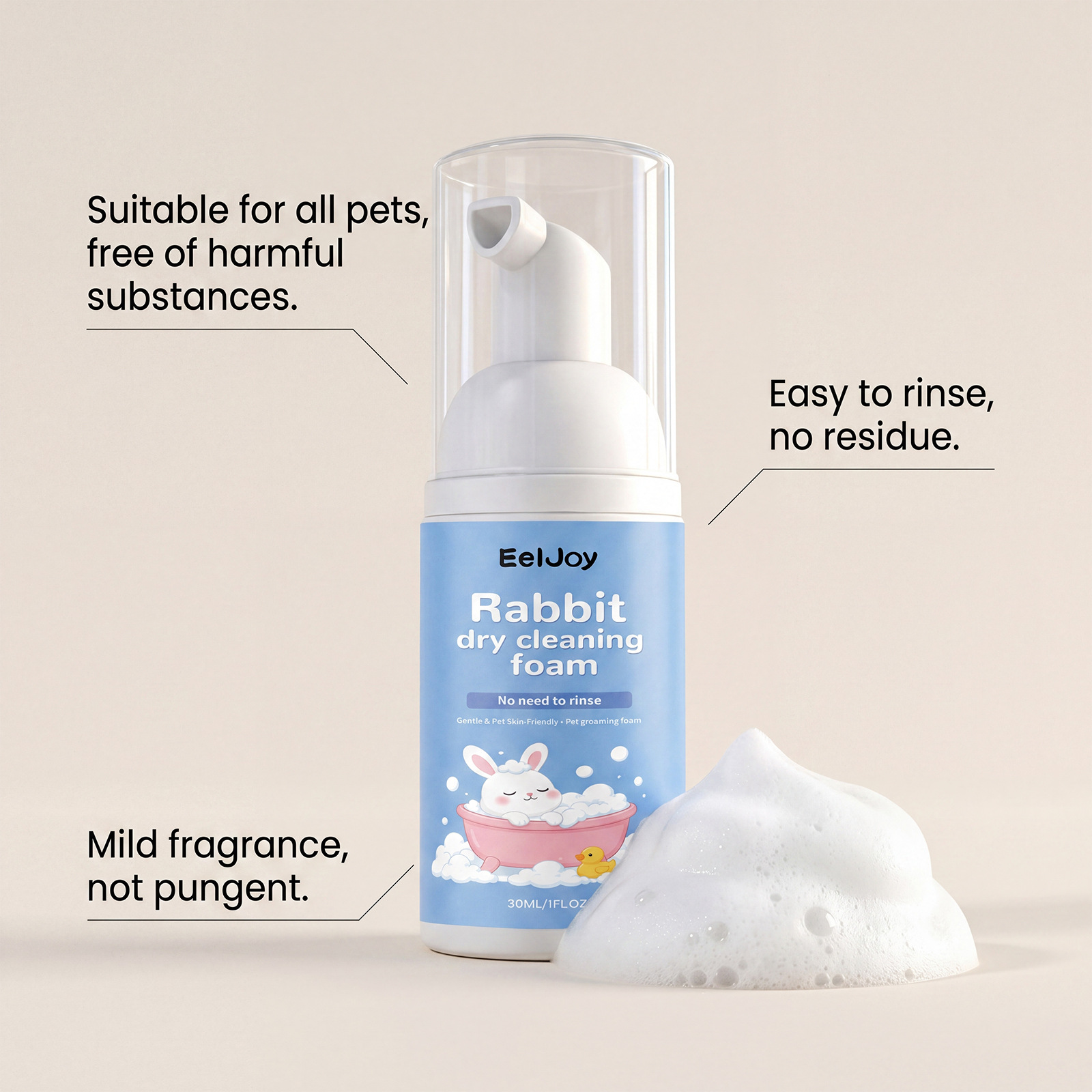Pembersih Mousse Perawatan Ram - Hair Care Natural Ingredients ulasan dan harga