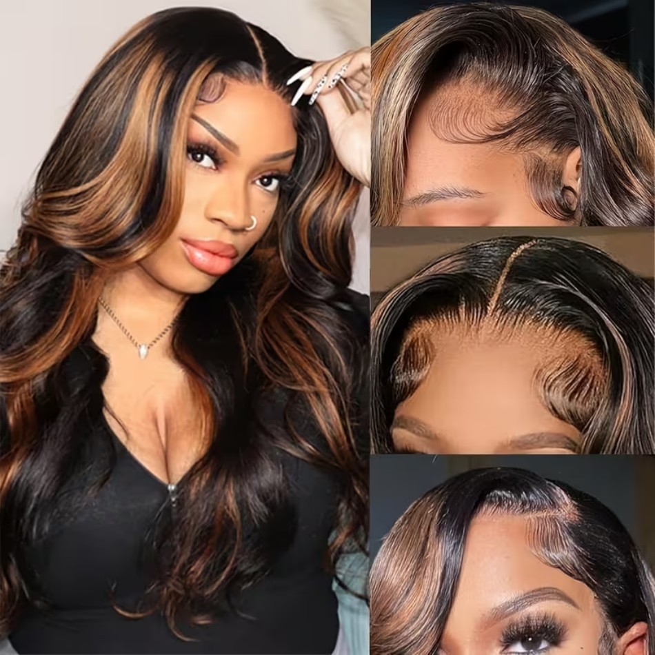 Wig Rambut Asli Body Wave Lace - Lace Front Wig ulasan dan harga