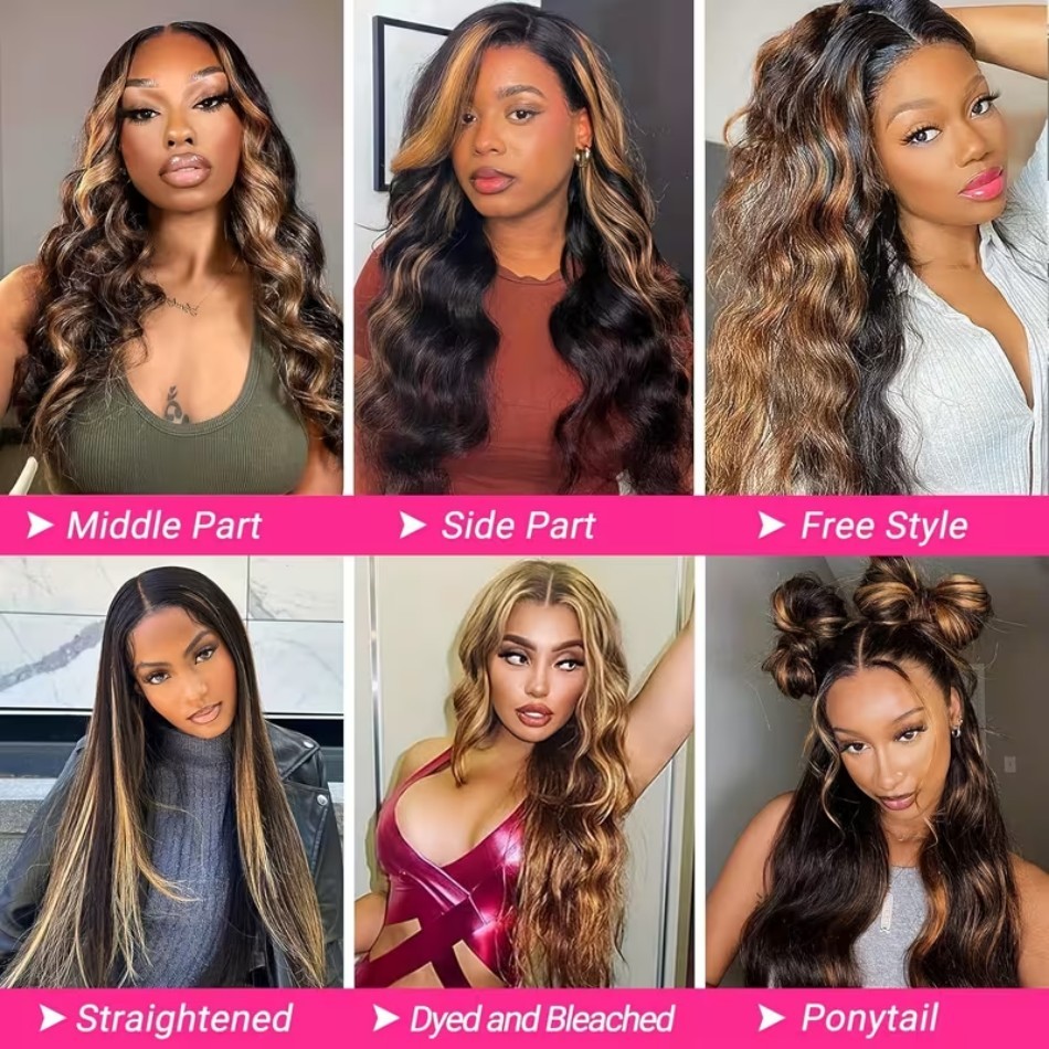 Wig Rambut Asli Body Wave Lace - Lace Front Wig ulasan dan harga