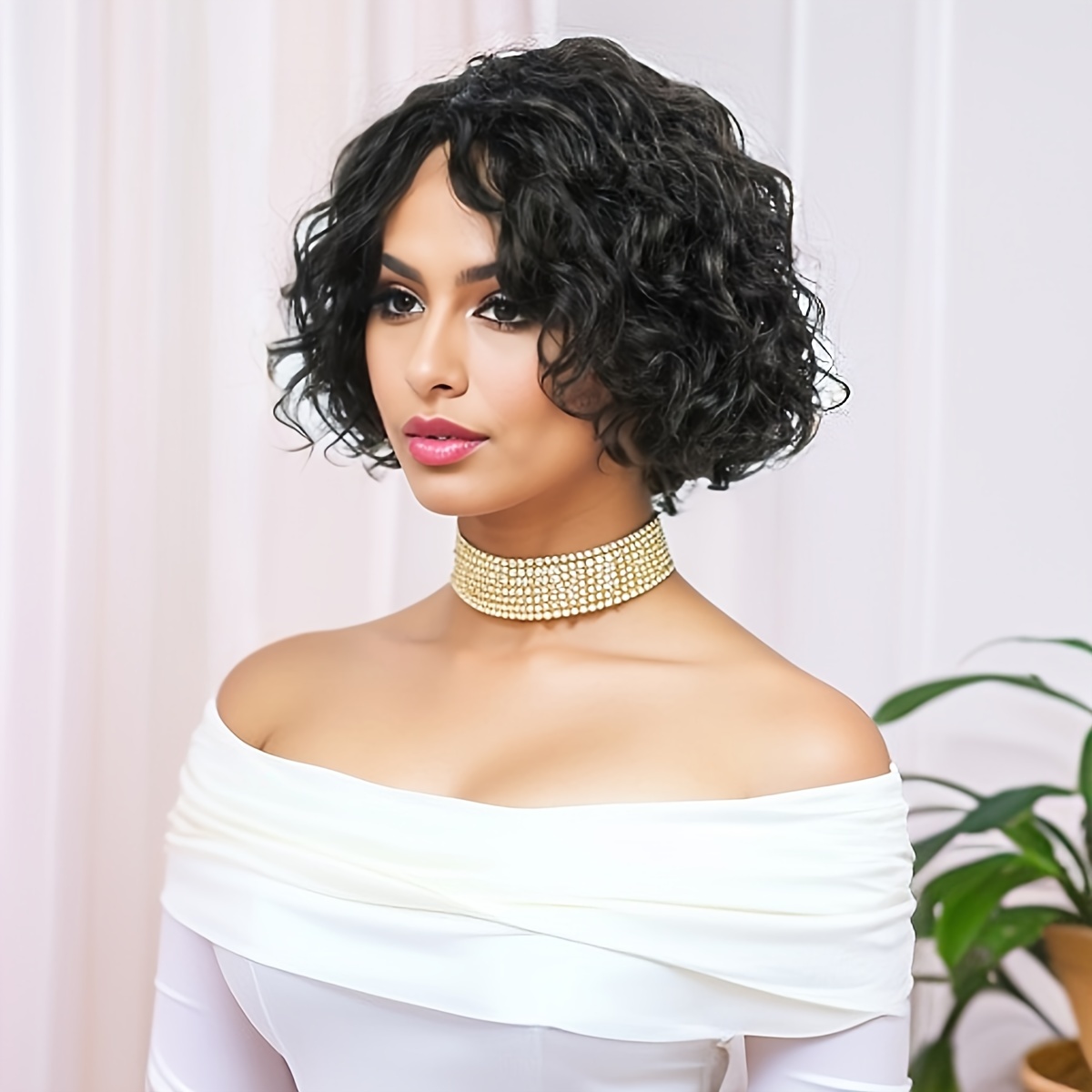 Wig rambut manusia keriting me - Hair Care Women ulasan dan harga