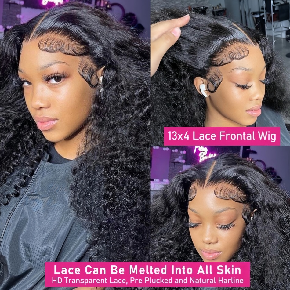 Wig Rambut Asli Keriting 200 D - Lace Front Wig ulasan dan harga
